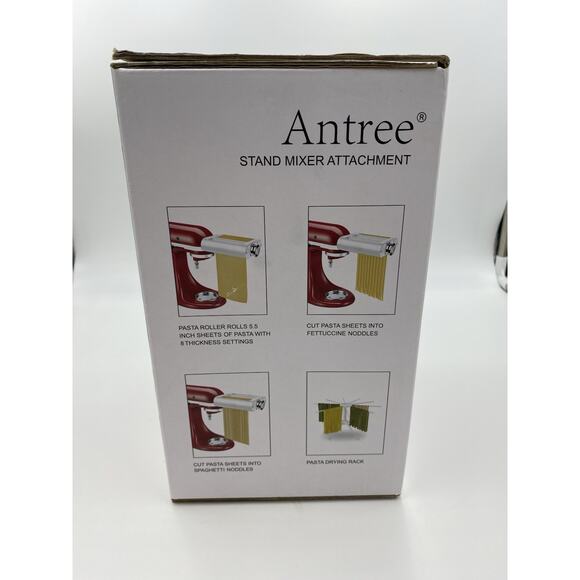 ANTREE 3-IN-1 Pasta Attachment & cutter Attachment for KitchenAid Stand Mixer - Picture 5 of 6